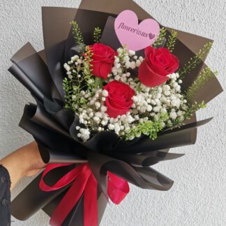 Love, love, love | Fresh Rose Bouquet